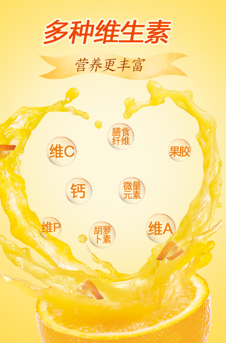 清仓 汇源果汁 0添加 100%橙汁 1L*6盒 图5