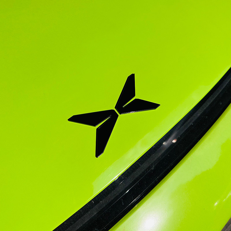 Suitable for Xpeng P5/P7+/G6/G9/X9M03 Black Warrior Blackened Car Logo Non-Destructive Overlay Modification