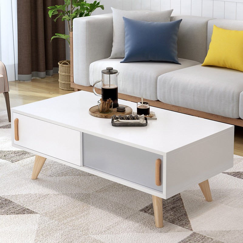 ins wind solid wood minima Nordic tea table small family type short table creative coffee table easy to fit the living room modern side a few