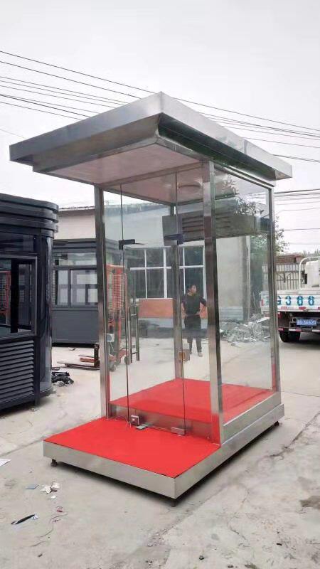 Manufacturers steel structure guard booth duty booth security booth outdoor movable smoking booth community garbage sorting room
