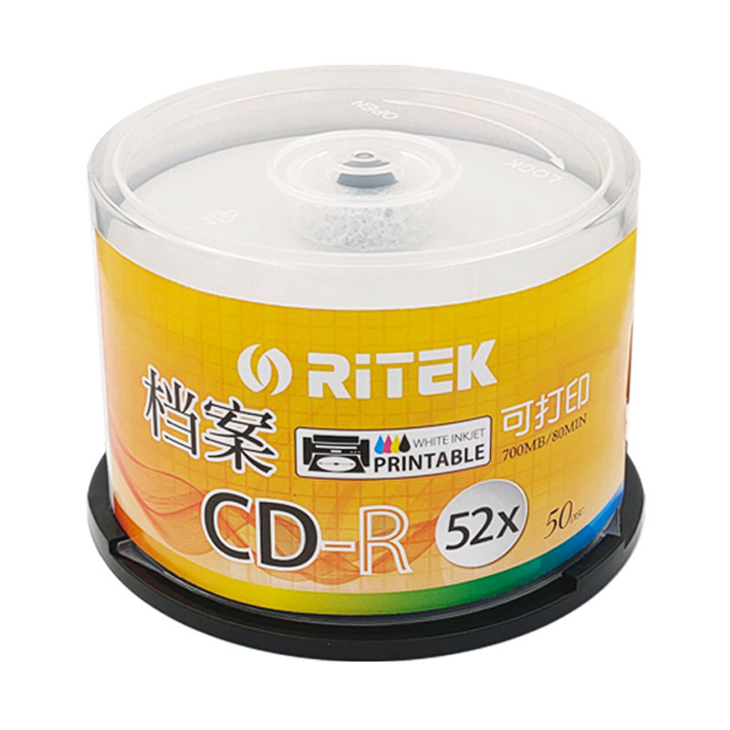 🎵超实用!52速700M RITEK 档案可打印CD-R光盘,让音乐与文件随心所欲!🎶-刻录盘-淘宝好物网