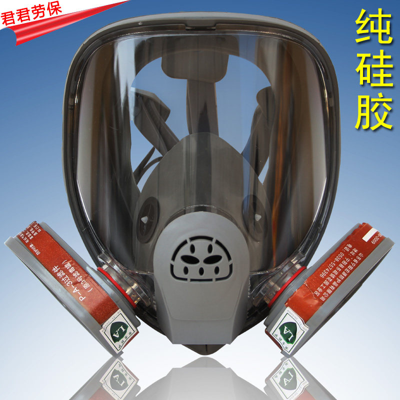 Gas mask full face spray paint chemical large field of view gas mask fire dust labor protection mask