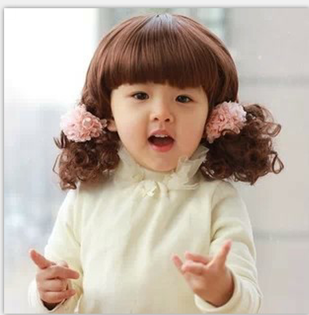 Парик 影楼婴儿百天宝宝拍照假发幼儿童摄影服饰发带发饰蕾丝发网假发套 OTHER