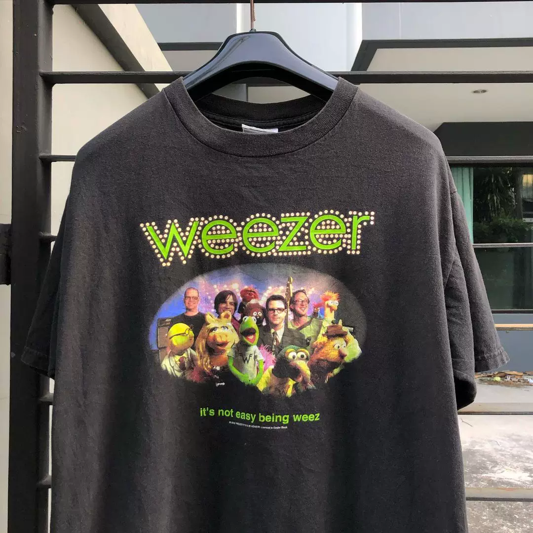 AutismSS Treasure House American retro green frog anime 90s vintage style short -sleeved T -shirt men and women