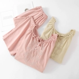 Дышащая мягкая пижама, лонгслив, летний комплект, китайский стиль