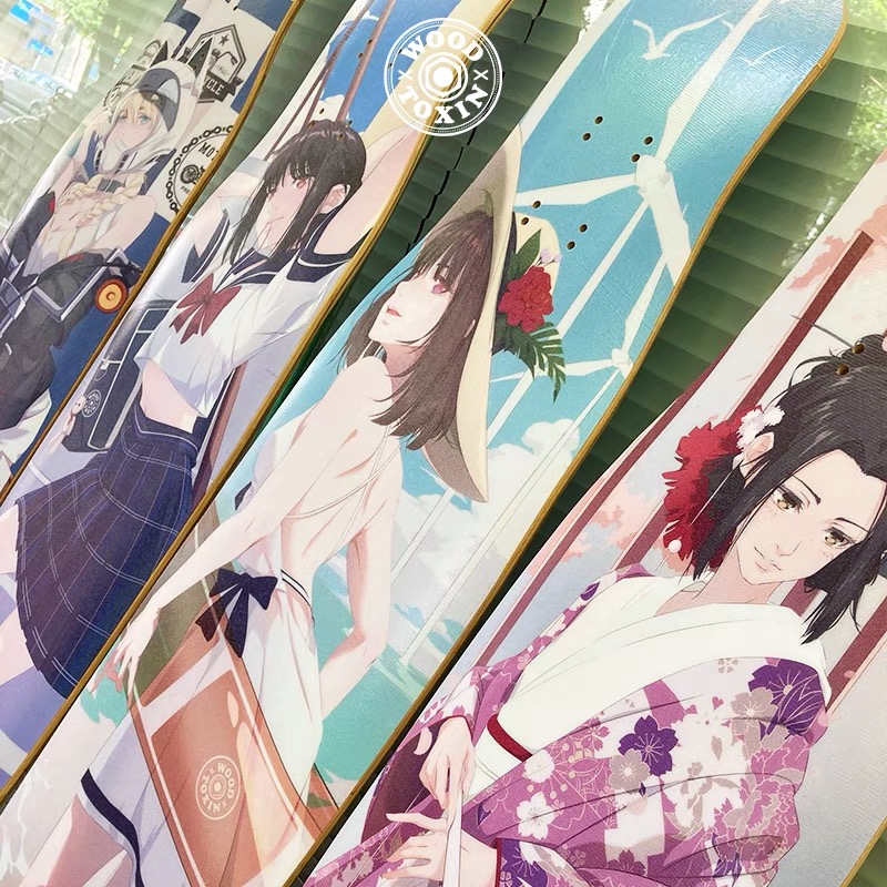 Wood Poison CITY GIRL Series Long Board Professional Board Stars Wild Soundtrack one thousand Summer Cherry Men and Women DC Pingflower