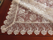 European pastoral lace embroidery table cloth Embroidery tablecloth Tea table towel TV cabinet Flower cover cloth can be customized