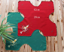 Foreign trade European fabric Christmas candle meal mat embroidered bread towel electric pot cover cloth dust cover Christmas plate mat