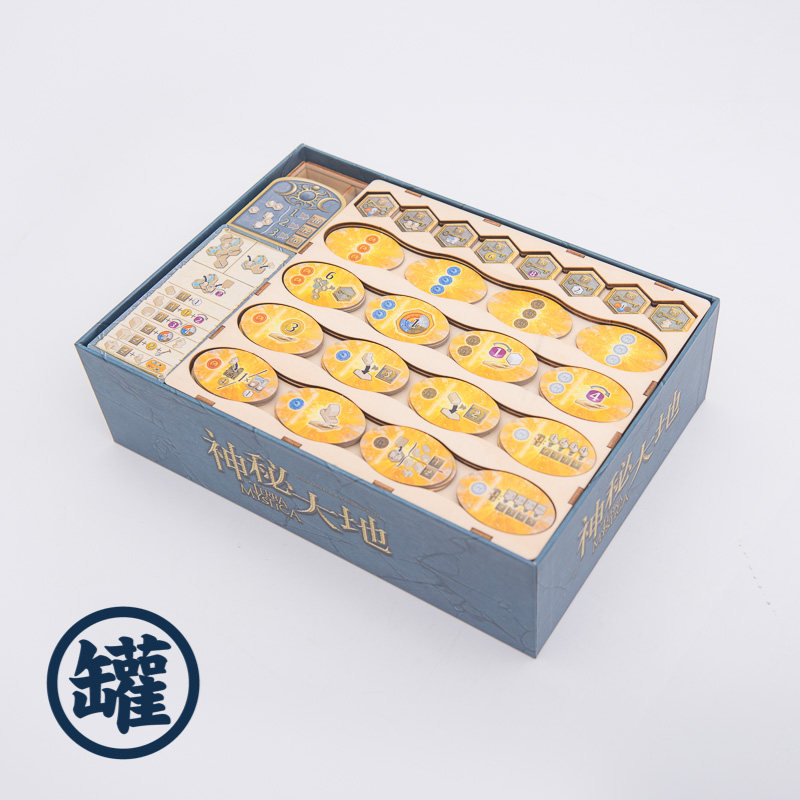 (Board Game Jar) Terra Mystica Base Box Terra Mystica Board Game Storage Glue-free Assembly