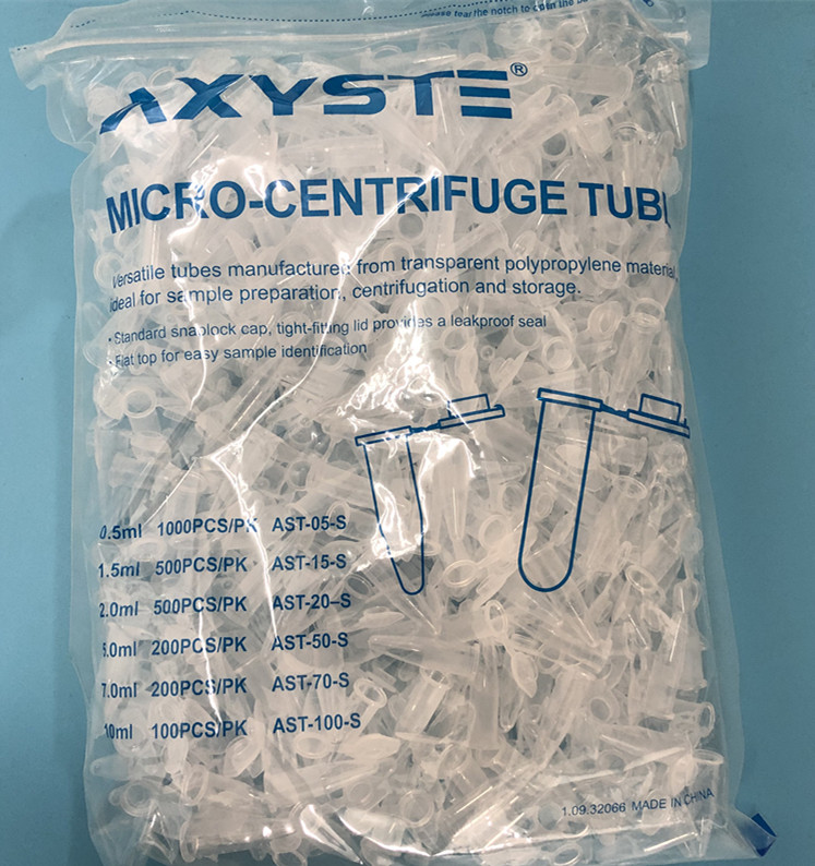 AXYSTE  1.5ml离心管/EP管 AST-15-S 尖底带刻度 500支/包