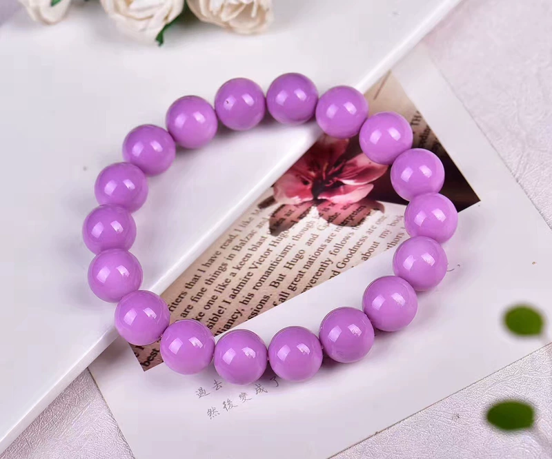 Vòng đeo tay Mỹ Violet 108 Joker Vòng tay đá Naphtha tự nhiên Vòng đeo tay nam và nữ vòng tay nữ