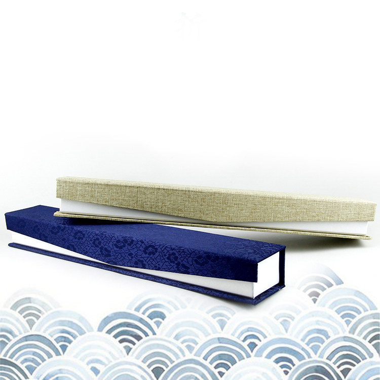 Folding fan box brocade box 9 inch 9 5 inch 10 inch high-end gift fan box Chinese style rice paper folding fan box