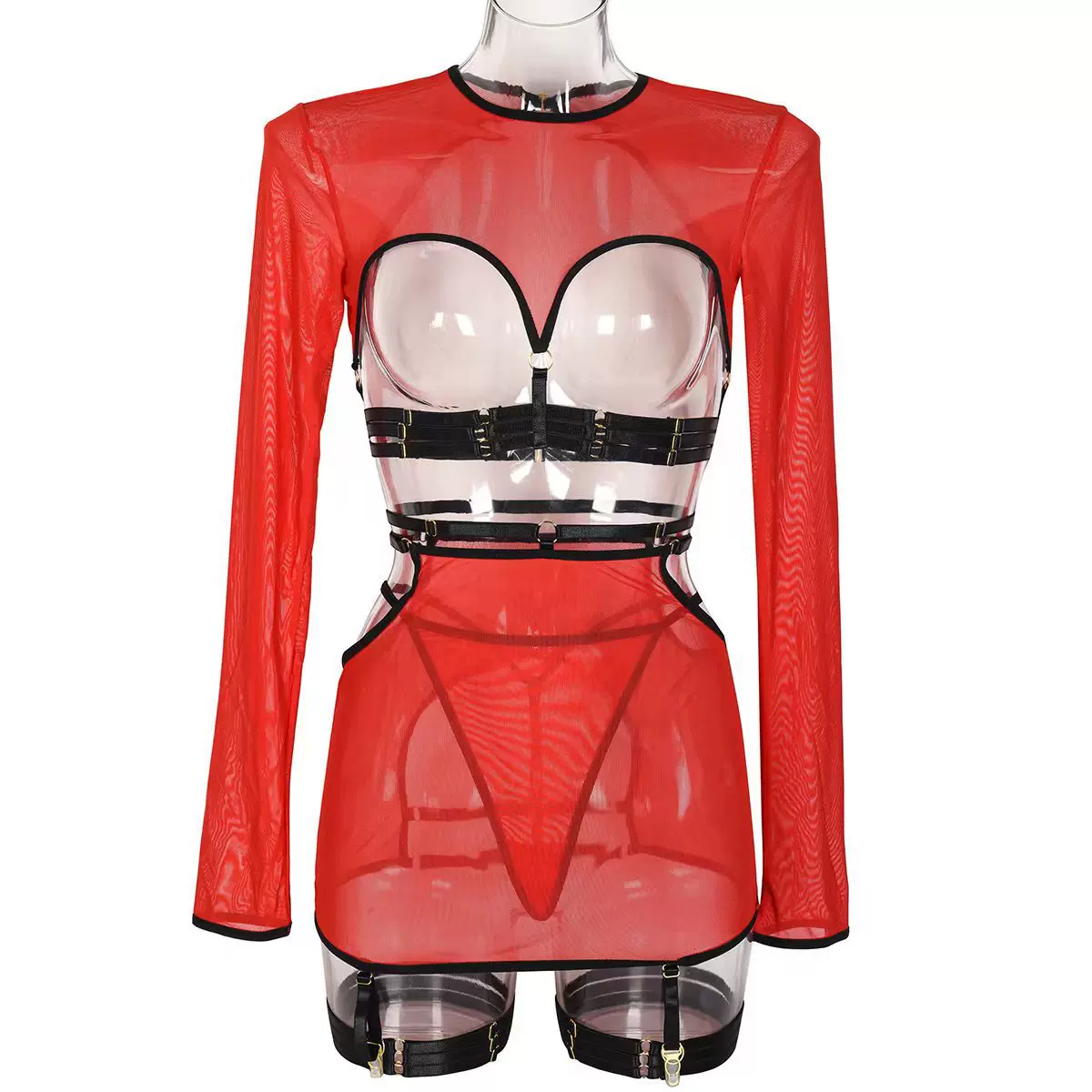 Декорированное белье. Полые лямки бюстье-style под...