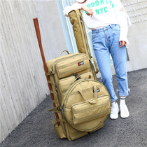 Fishing chair bag fishing chair bag fishing gear bag enlarged thick shoulder backpack waterproof fish protection bag pole bag fish gear 80cm