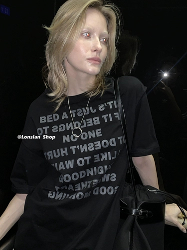 Lonslan 2023 Summer 3/4 20: 00New нишевая дизайн простые мульти -буквные ежедневные