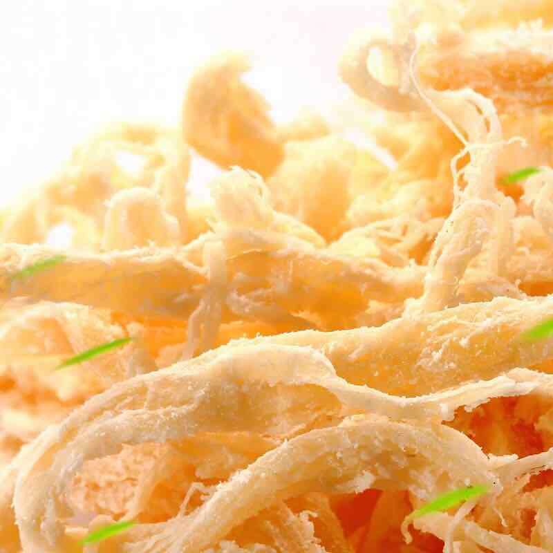 Squid Fish Silk Slightly Spicy Carbon Toasted Sea Taste Ready-to-eat Snack Hand Ripping Organ Squid Slices of ink fish Teaters 250g