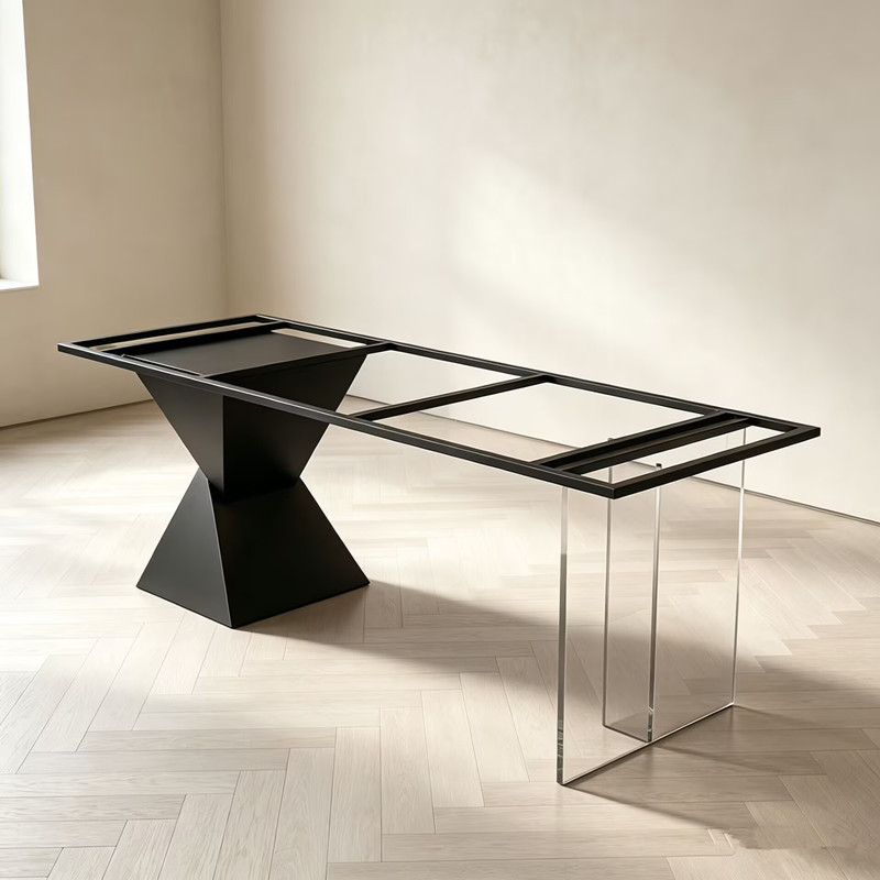 Acrylic Semi-Suspended Table Leg Bracket Tea Table Marble Rock Slab Conference Table Dining Table Office Desk Leg Support Acrylic Semi-Suspended Table Leg Bracket Tea Table Marble Rock Slab Conference Table Dining Table Office Desk Leg Support
