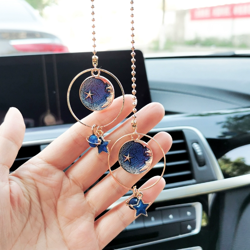 xe hơi mặt dây chuyền bầu trời đầy sao cao cấp cá tính xe hơi nội thất gương chiếu hậu đồ trang sức đồ trang sức xe hơi mặt dây chuyền cung cấp phụ nữ - Ô tô nội thất Accesseries