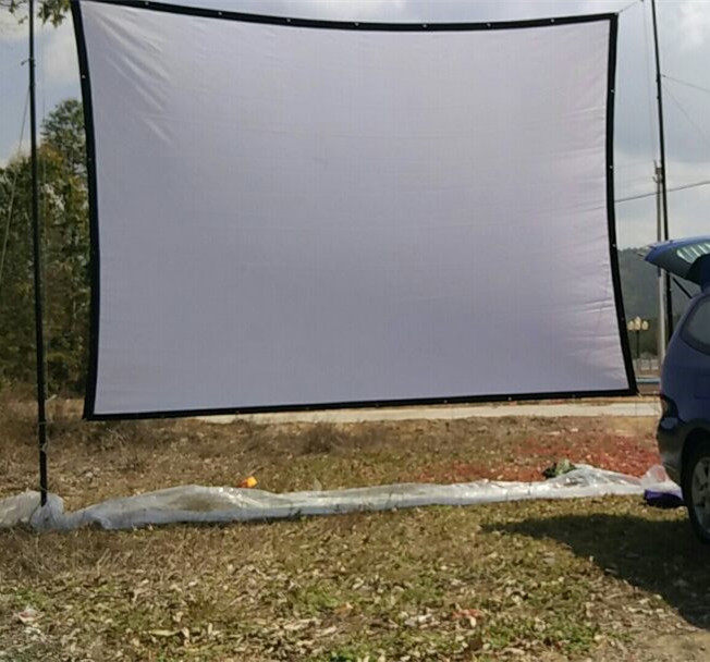 Outdoor bracket vintage movie screen flow projector old electric projection screen special screen cotton rope each bundle 50 meters