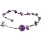 Amethyst anklet ສໍາລັບແມ່ຍິງ 2022 ສະເຫຼີມສະຫຼອງອິນເຕີເນັດໃຫມ່ ins recruitment peach blossom hand-woven students style old temperament forest style