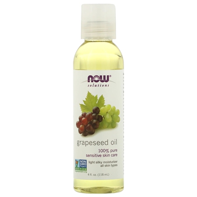 [Charlotte CGM] Now Foods 100% эфирное масло виноградных косточек 118 мл Удерживает влагу, придает блеск, ухаживает за волосами и кожей
