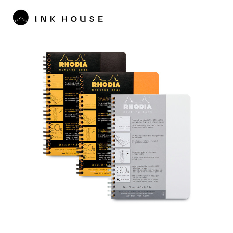 Fungen Row France Rodia Rhodia Notebook minutes notepad notepad This coil cross the book