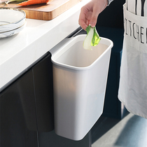 New living-mounted trash can kitchen cabinet door wall-mounted trash can Creative home uncovered hanging trash can