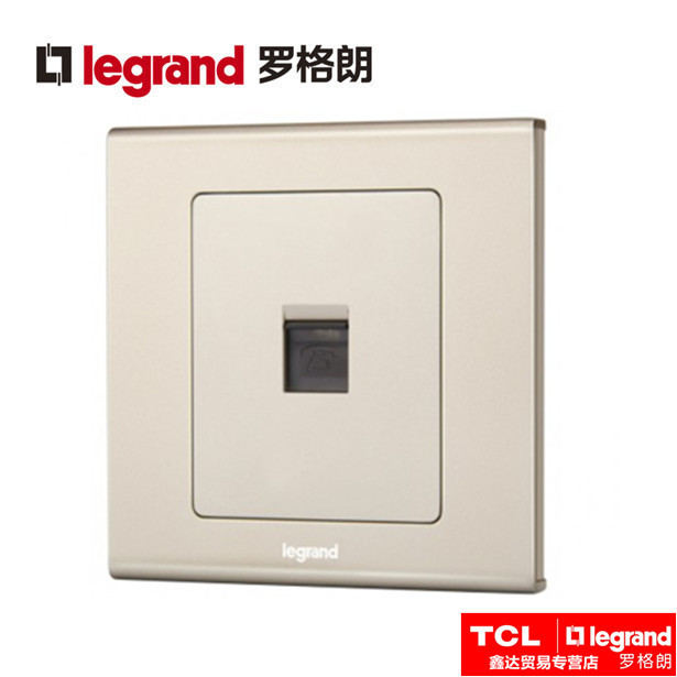 TCL Roglang Switch Socket Comfort square Milan Gold One phone voice socket