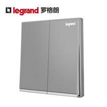 Legrand switch socket panel K8 Yijing silver two-open multi-control two-position midway power supply type 86