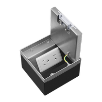 Bull ground socket invisible embedded waterproof ultra-thin 86 type floor cover five-hole hidden ground socket
