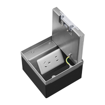 Bull ground socket invisible waterproof ultra-thin cover five-hole 86 type ground socket embedded hidden ground plug