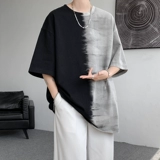 Летняя ретро футболка с коротким рукавом, градиент, в американском стиле