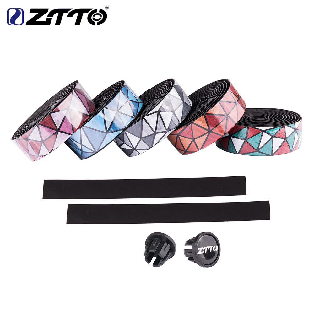 ZTTO road bicycle handlebar belt PU bicycle strap EVA non-slip breathable sweat-absorbing multi-color gradient handle belt