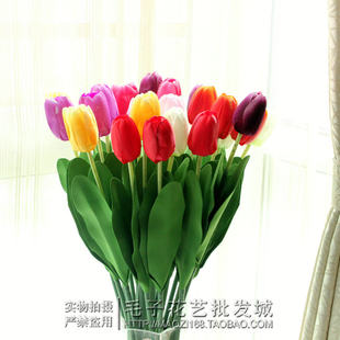 Simulation Flower Single Tulip Fake Flower Flower Silk Flower Wedding Switch Decoration Flower Living Room Restaurant bedroom Format