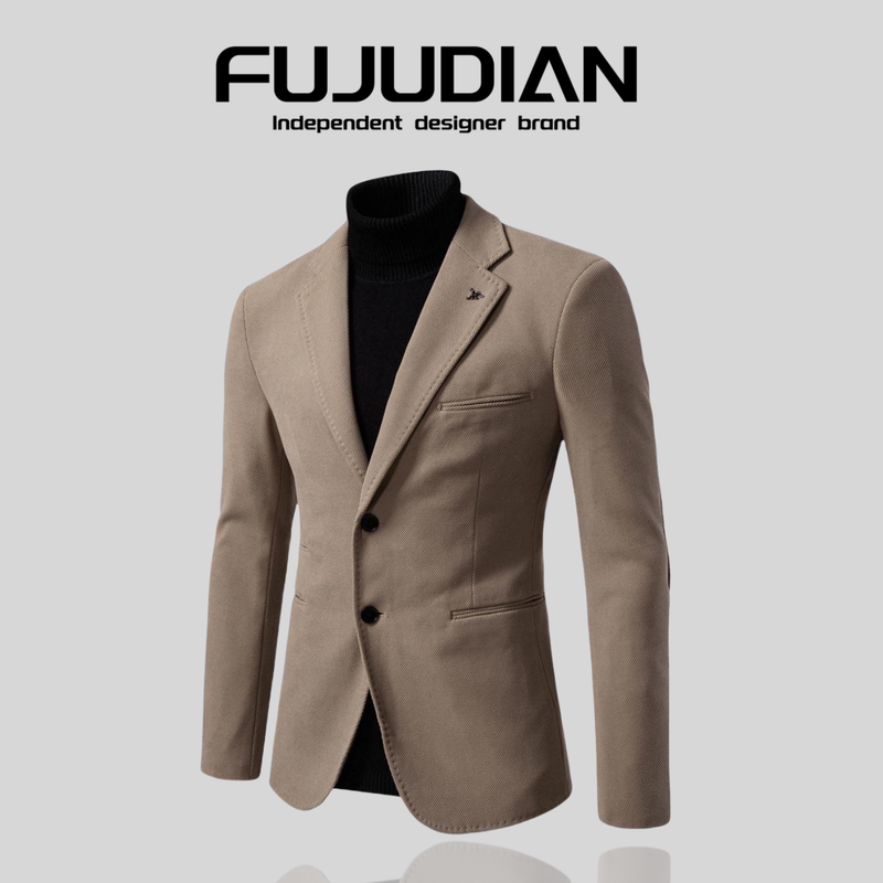 Fujudian Export Men's Clothing ~ Autumn and Winter European Size High-Quality Suits, Solid Color Slim Fit European and American Casual Jackets and Suits