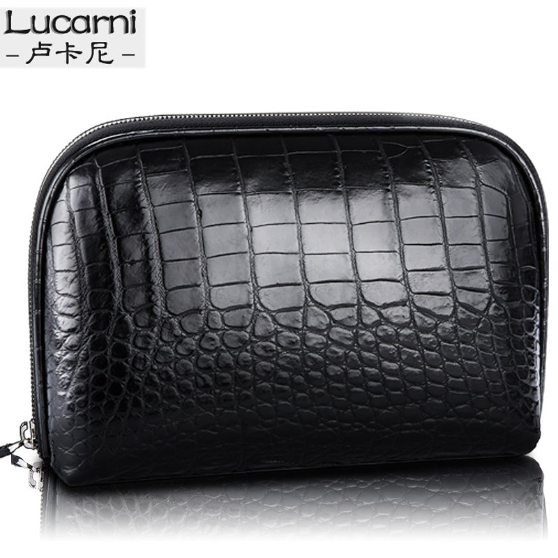 2018 new crocodile leather handbag handbag men business casual crocodile belly leather man bag genuine leather large capacity hand pack tide