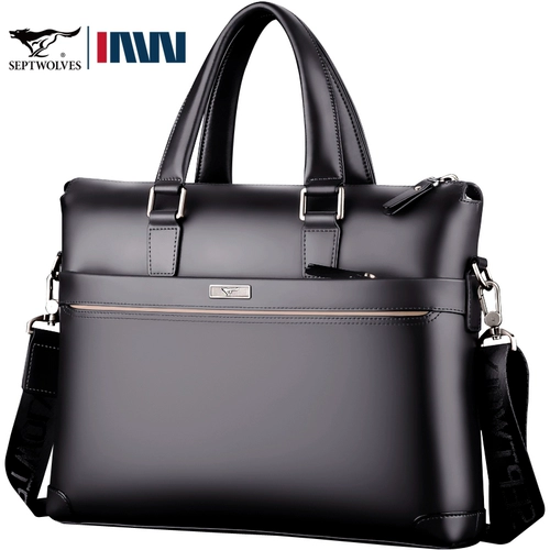 Septwolves, мужская барсетка, кожаная сумка на одно плечо, из натуральной кожи