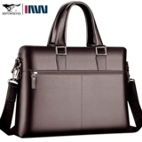 Septwolves, кожаная вместительная и большая сумка на одно плечо, из натуральной кожи