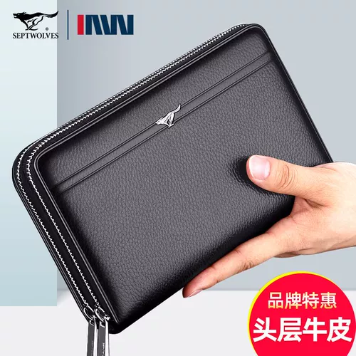 Septwolves, сумка с петлей на руку, элитная кожаная маленькая сумка клатч, из натуральной кожи, новая коллекция