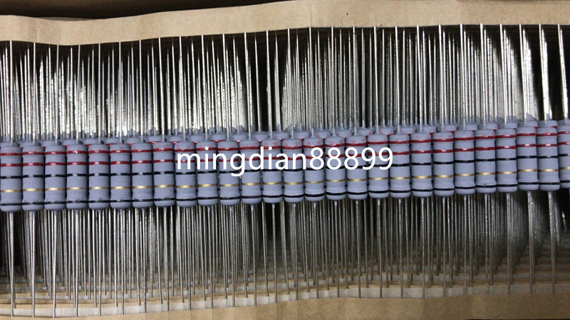 Insurance wire winding resistance 1W 3WS 22R 2W 22 Euro five-color ring induction cooker carbon film resistance winding resistance