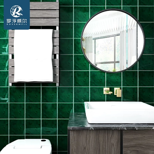 Nordic ins net net red chitchen want ink ink green creative ручная кирпичная кирпичная кирпичная кирпичная ванная комната настенная плитка для туалетной стены