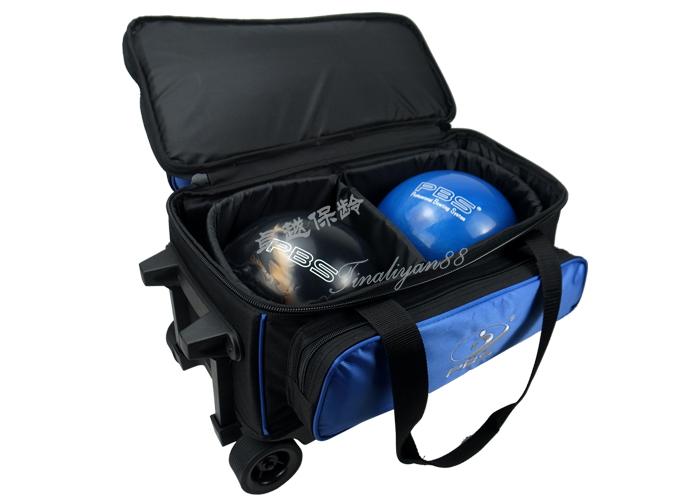 2017 new boutique 1680 DPBS bóng đôi drawbar bowling túi bowling bag hai túi bóng sapphire màu xanh 	mua bộ bowling	