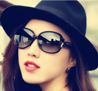 2018 new sunglasses female fashion anti-UV sunglasses retro sunglasses sunglasses