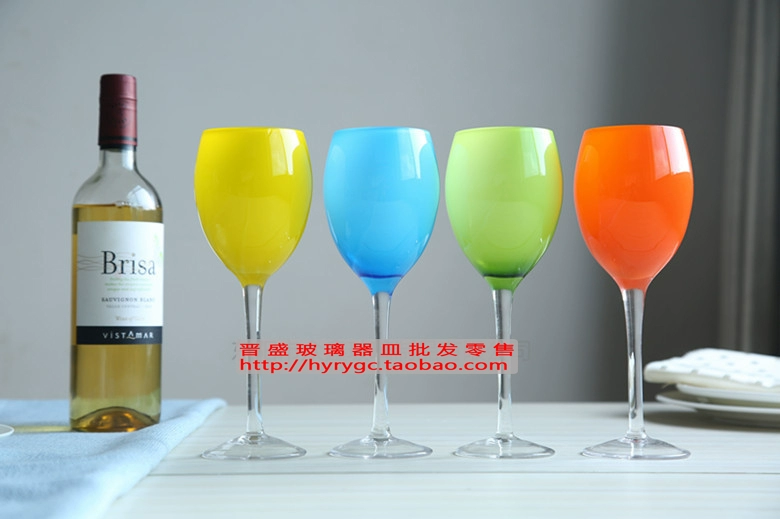 Thời trang ly thủy tinh màu đỏ rượu vang thủy tinh sâm banh ly rượu brandy ly trang trí nhà trang trí rượu gia đình ly thủy tinh uống rượu