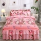 Sanding dày giường bông giường bông váy một gia đình bốn bộ giường 1,8 m đôi chăn bedspread đoạn 2.0m - Bộ đồ giường bốn mảnh