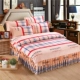 Sanding dày giường bông giường bông váy một gia đình bốn bộ giường 1,8 m đôi chăn bedspread đoạn 2.0m - Bộ đồ giường bốn mảnh