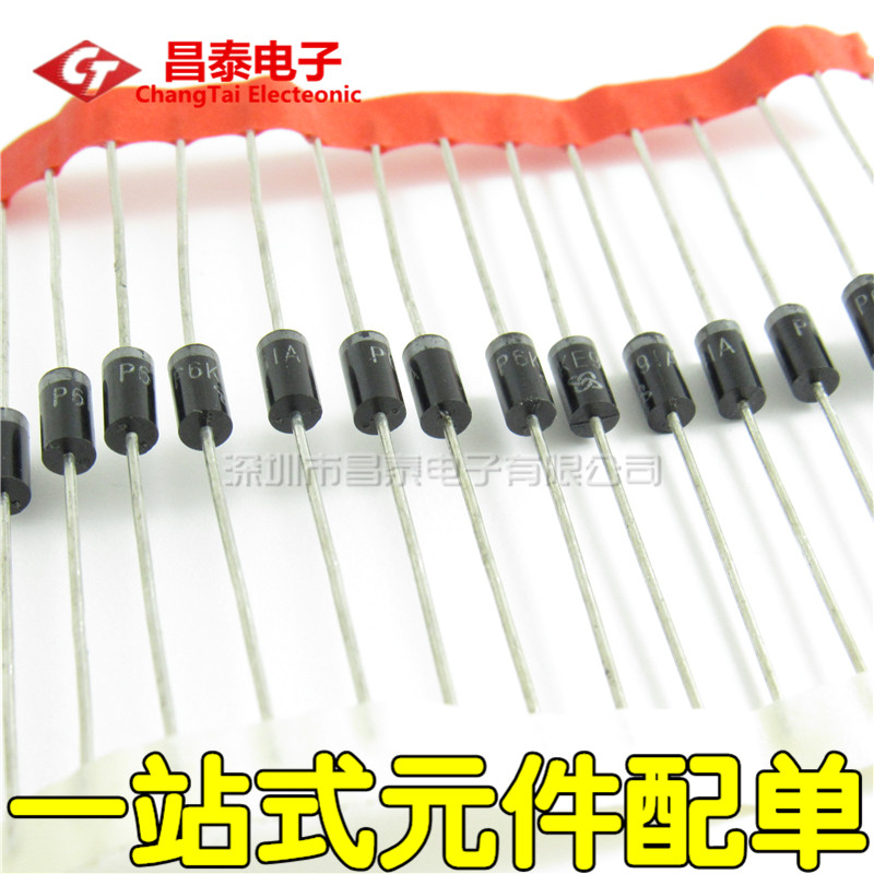 Transient suppression diode P6KE91A DO-15 600W 91V One-way TVS tube new