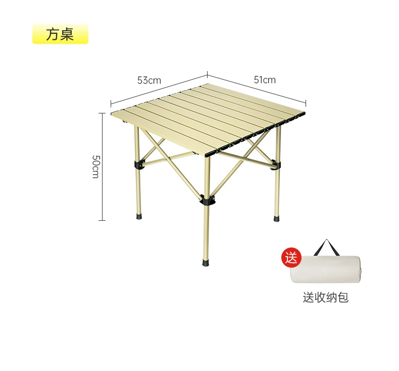 Cắm trại ngoài trời Bàn ghế trứng cuộn bàn gấp di động Bộ gian hàng siêu nhẹ dã ngoại cắm trại cung cấp thiết bị