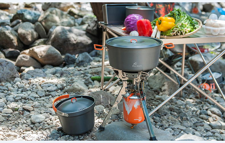 Fire Maple Outdoor tích hợp bếp cắm trại dã ngoại - Bếp lò / bộ đồ ăn / đồ nướng dã ngoại bếp nướng cắm trại