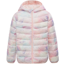 Bosidengs new childrens down jacket lightweight hooded short girls layered coat winter bread coat